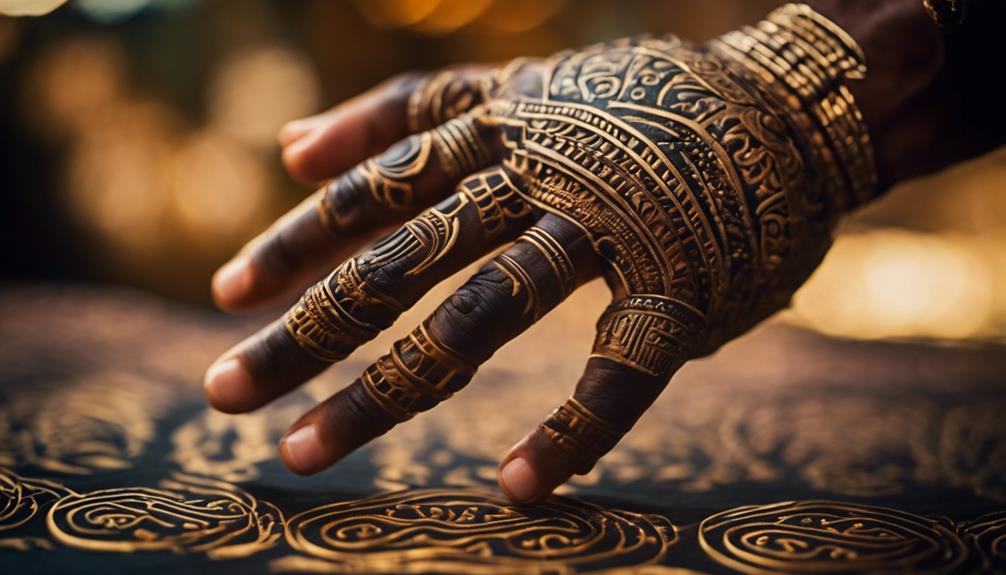 artistic expression on hands