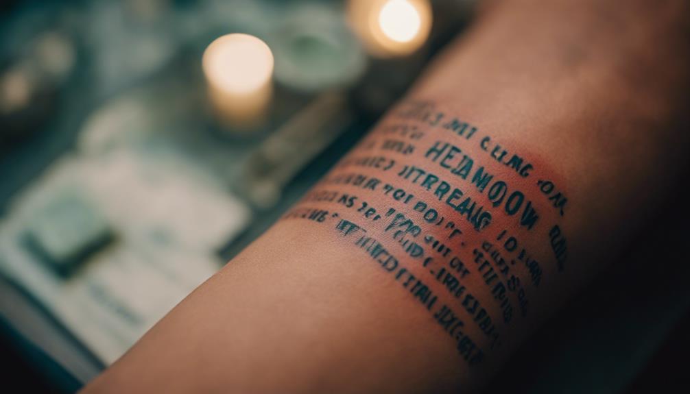 caring for new ink