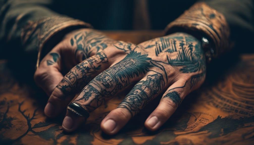 creative hand painting designs
