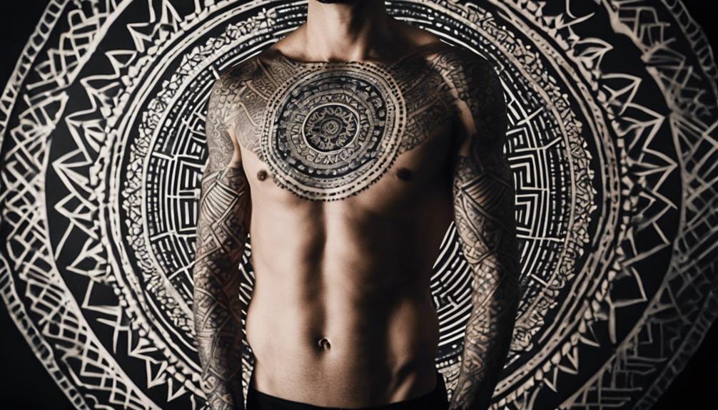 intricate design chest art