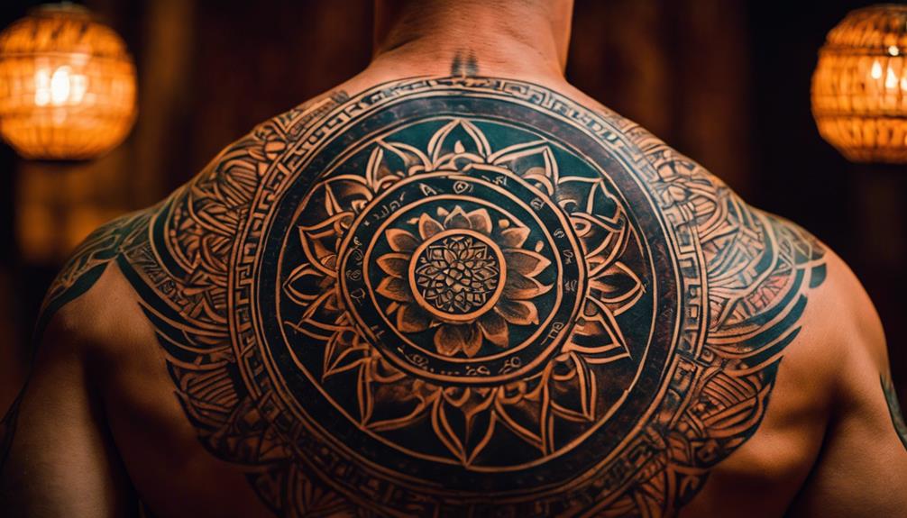 mandala back tattoo designs
