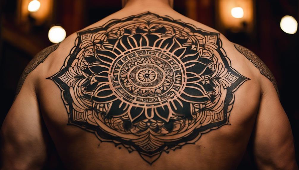 10 Best Mandala Pattern Back Tattoos for Guys