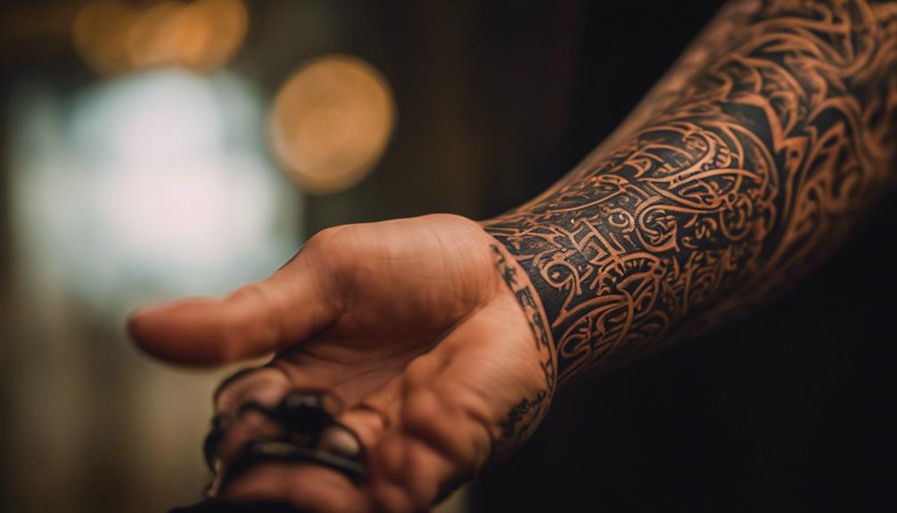 script tattoo shading techniques