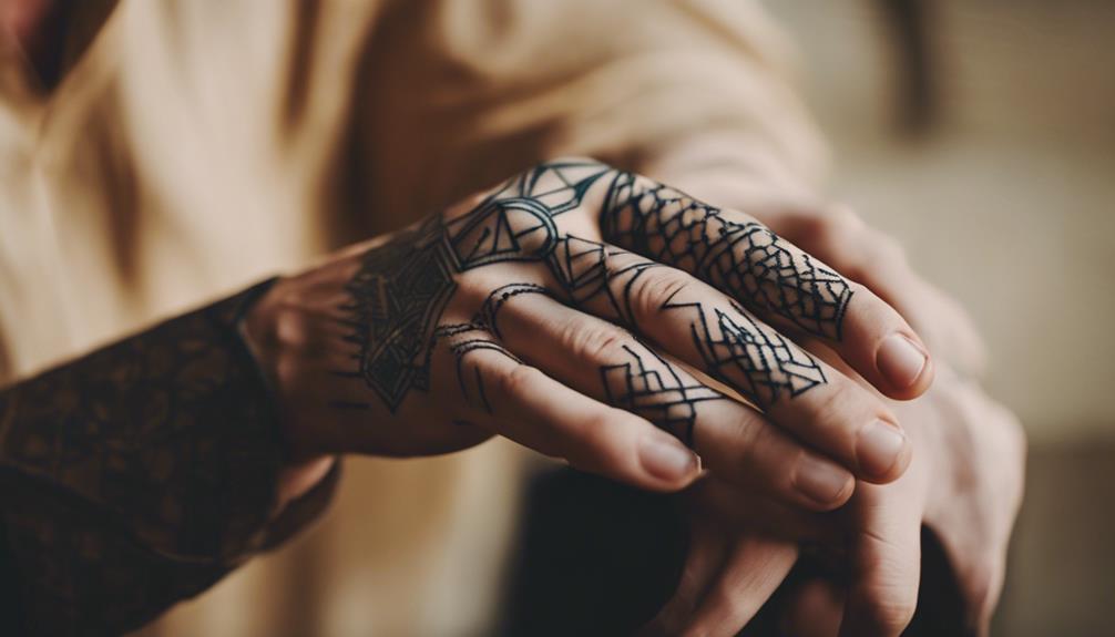 Minimalist Hand Tattoos for Men's Unique Style