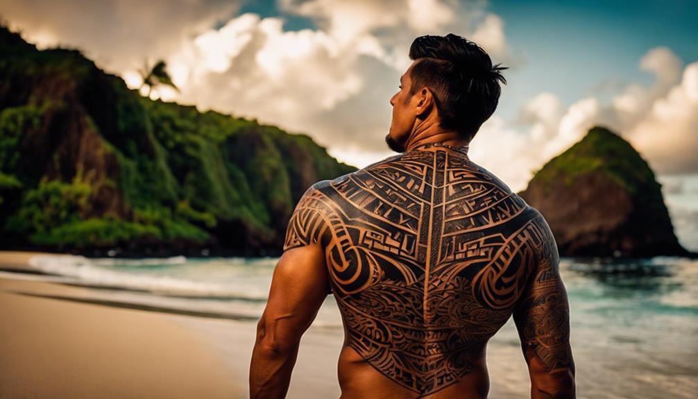 tattoo inspired island design elements