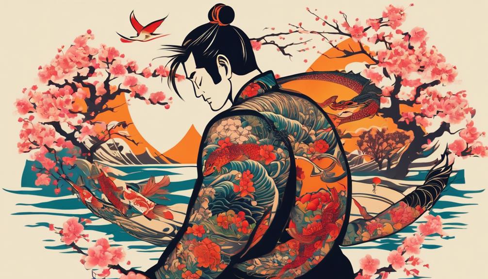 Wrist to Shoulder Tattoos Inspired by Japan