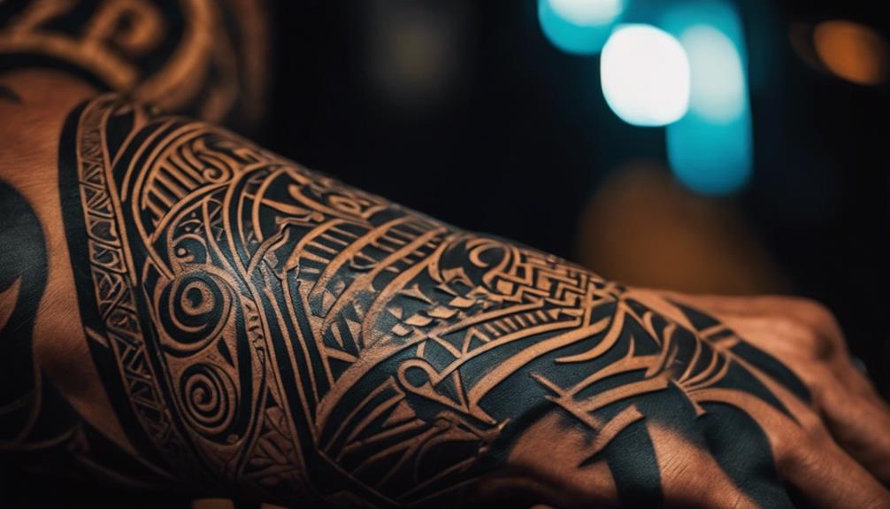 tribal art on skin