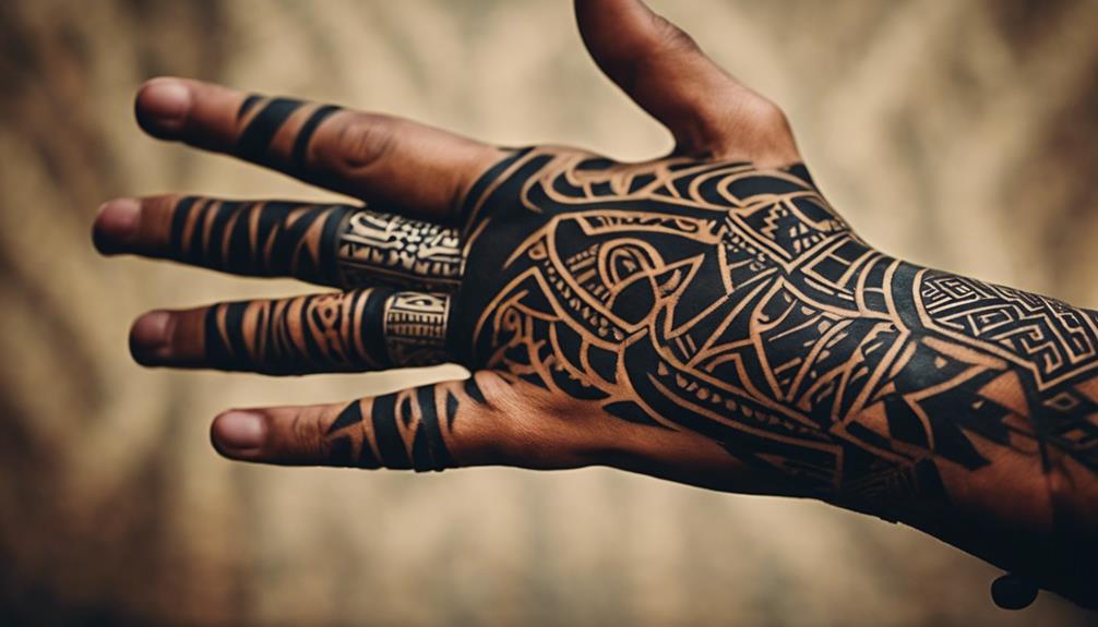 tribal hand tattoo designs