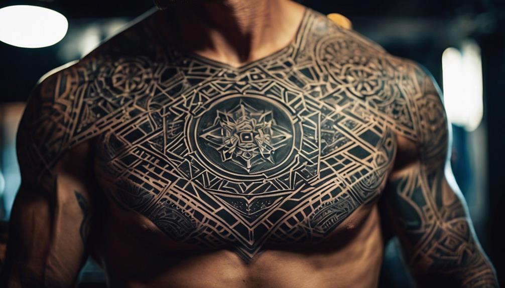 10 Best Black and White Chest Tattoo Designs