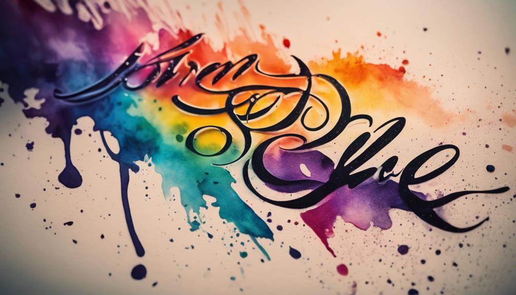 variety of ink hues
