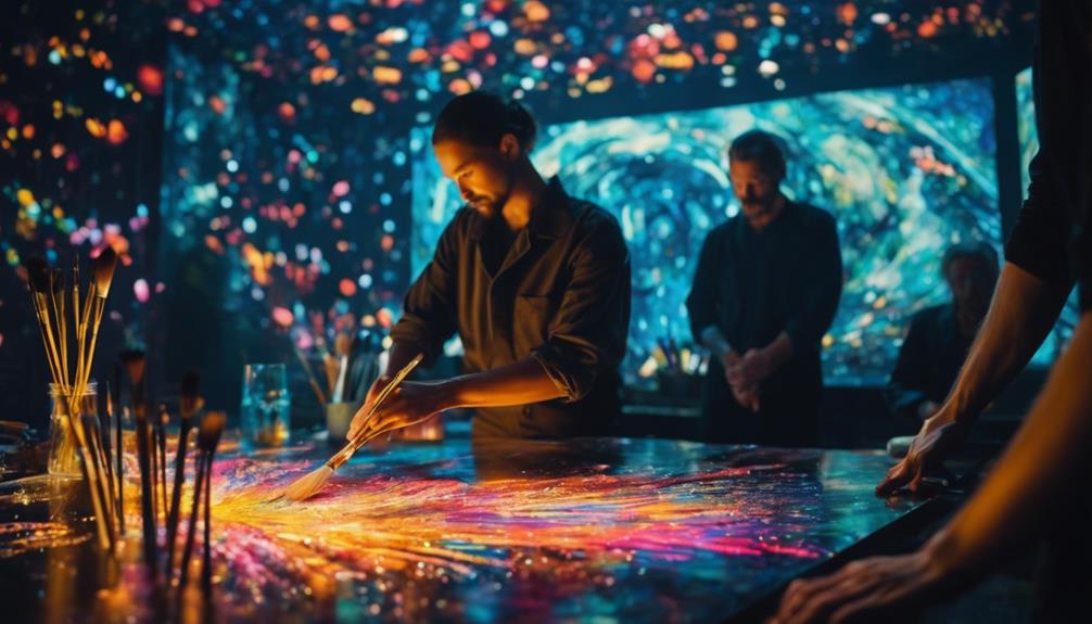 AI Brushes Up: Right or Wrong in Art? - iPic.ai - Create Beautiful Ai Art or Ai Images For Free collaborating for the future