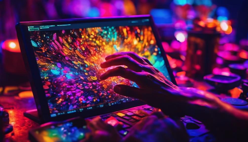Top AI Art Generator Interfaces at No Cost - iPic.ai - Create Beautiful Ai Art or Ai Images For Free colorful art in cafe
