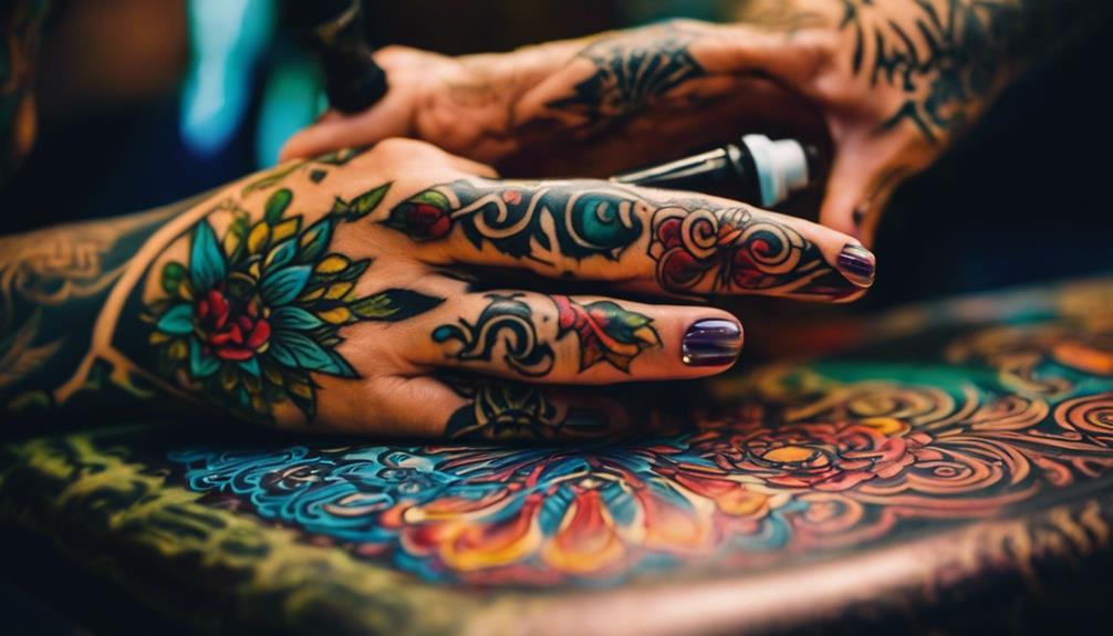 3 Tips on Hand Tattoo Designs for Fingers - iPic.ai - Create Beautiful Ai Art or Ai Images For Free caring for body health