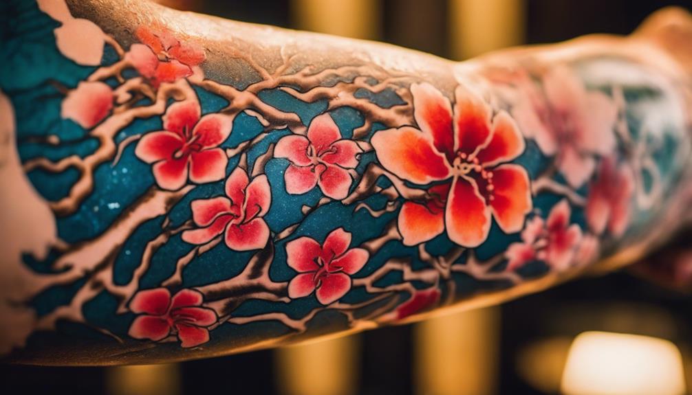 Mastering Japanese Sleeve Forearm Tattoos for Men - iPic.ai - Create Beautiful Ai Art or Ai Images For Free caring for new ink