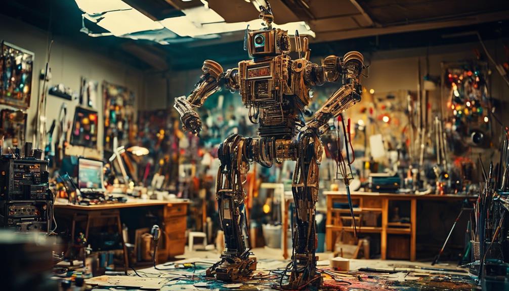 Will Robots Replace Human Artists? - iPic.ai - Create Beautiful Ai Art or Ai Images For Free creativity in human hands