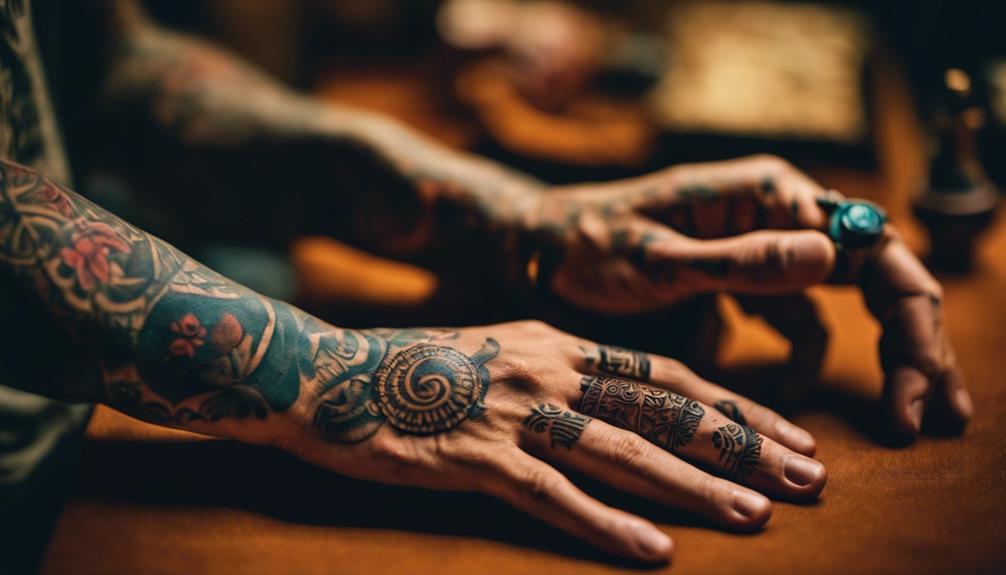 Craft Your Unique Finger Tattoos for Men - iPic.ai - Create Beautiful Ai Art or Ai Images For Free designing unique hand art