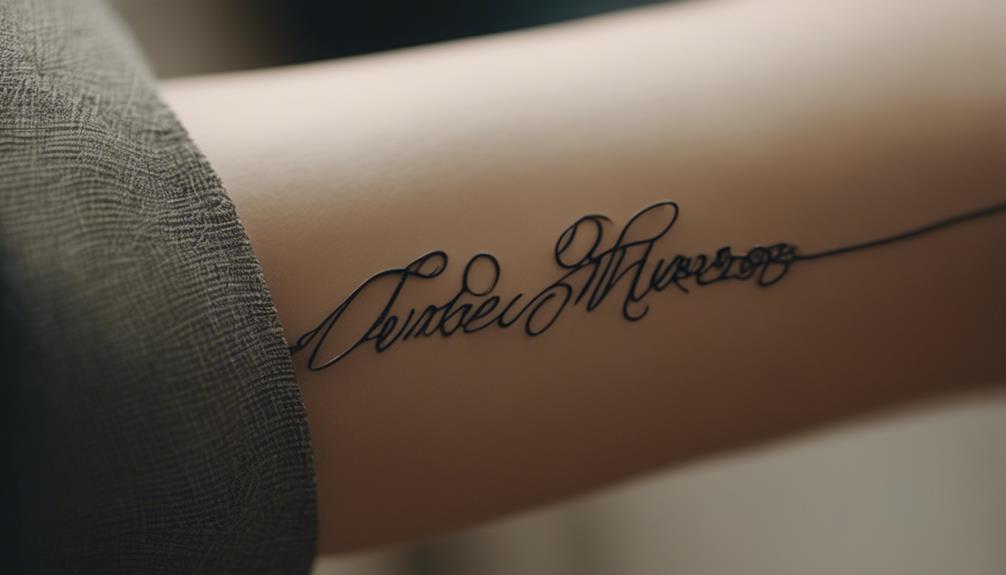 Why Simple Cursive Fonts Make Minimalist Tattoos Pop - iPic.ai - Create Beautiful Ai Art or Ai Images For Free designing visual text harmony