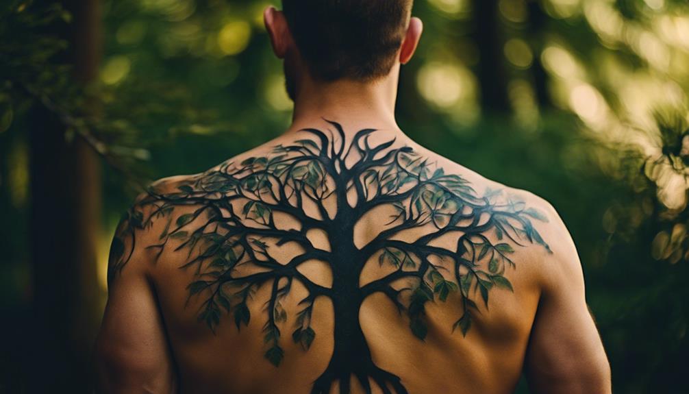 5 Best Unique Back Tattoo Designs for Men - iPic.ai - Create Beautiful Ai Art or Ai Images For Free designs from natural world