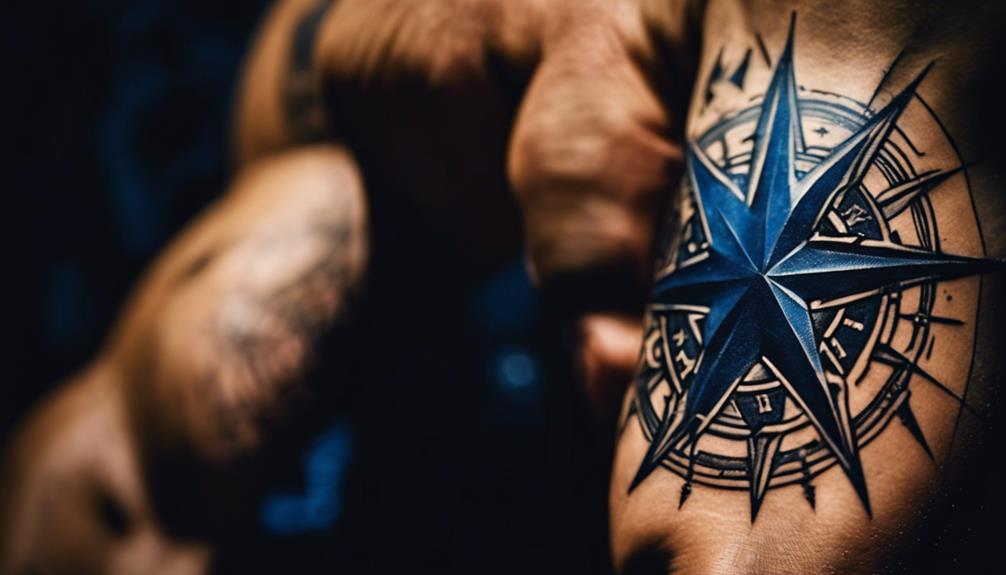10 Traditional Nautical Inner Forearm Tattoos for Men - iPic.ai - Create Beautiful Ai Art or Ai Images For Free designs inspired by navy