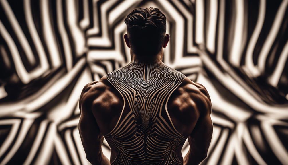Why Abstract Patterns Make Chest Tattoos Unforgettable? - iPic.ai - Create Beautiful Ai Art or Ai Images For Free eternal beauty in forms