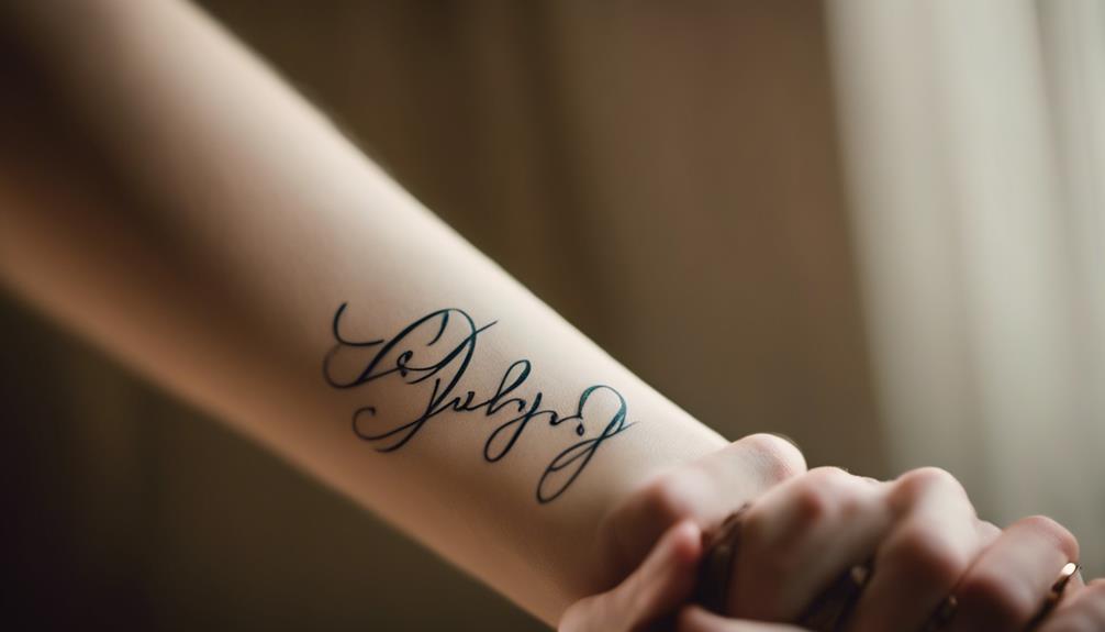 Why Simple Cursive Fonts Make Minimalist Tattoos Pop - iPic.ai - Create Beautiful Ai Art or Ai Images For Free fluent handwritten text style