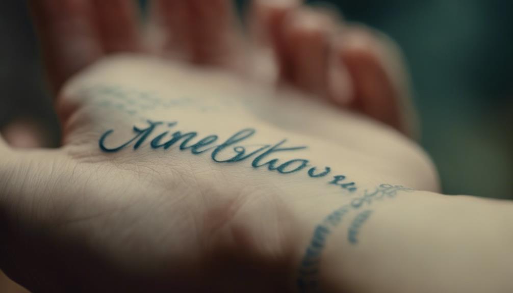 Minimalist Cursive Fonts for Small Tattoos - iPic.ai - Create Beautiful Ai Art or Ai Images For Free gentle aftercare is essential