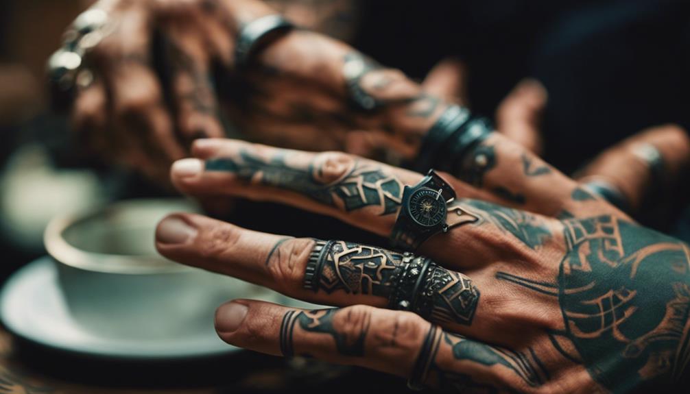 Craft Your Unique Finger Tattoos for Men - iPic.ai - Create Beautiful Ai Art or Ai Images For Free hidden meanings on fingers