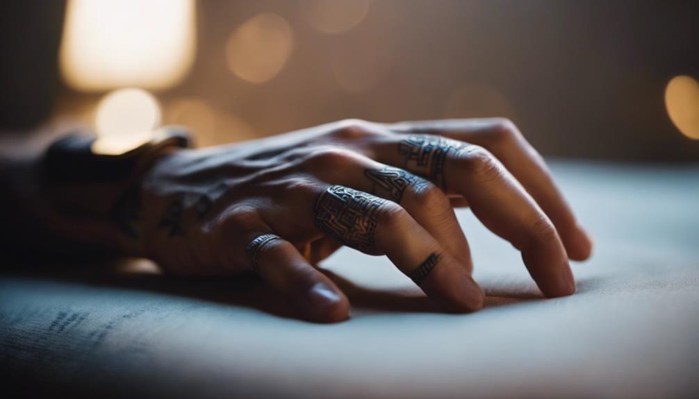 Why Simple Tattoos Rule Men's Hands - iPic.ai - Create Beautiful Ai Art or Ai Images For Free increased sensitivity to pain