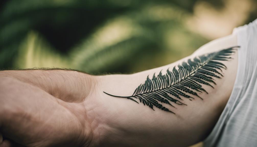 Why Minimalist Botanical Forearm Tattoos for Men? - iPic.ai - Create Beautiful Ai Art or Ai Images For Free ink requires less upkeep