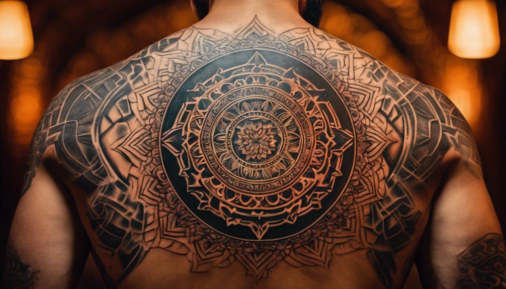 10 Best Mandala Pattern Back Tattoos for Guys - iPic.ai - Create Beautiful Ai Art or Ai Images For Free intricate artistic face designs