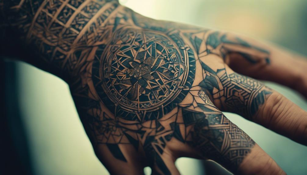 Hand Tattoos for Men With Minimalist Style - iPic.ai - Create Beautiful Ai Art or Ai Images For Free intricate hand drawn art style