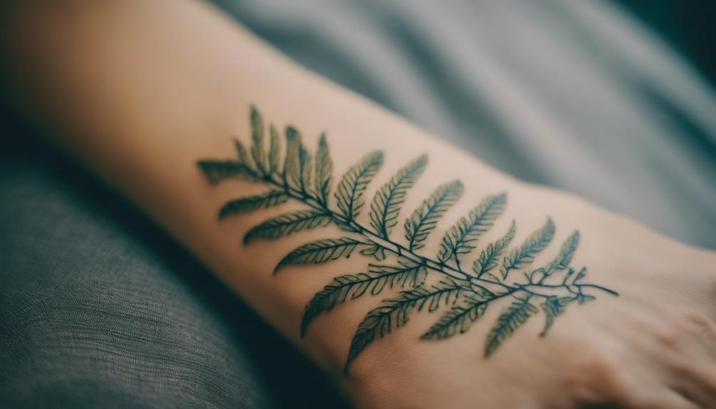 Essential Guide to Minimalist Botanical Forearm Tattoos - iPic.ai - Create Beautiful Ai Art or Ai Images For Free meaning in flower patterns
