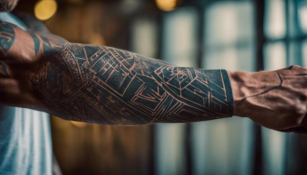 Designing Unique Forearm Tattoos for Men - ai image generator