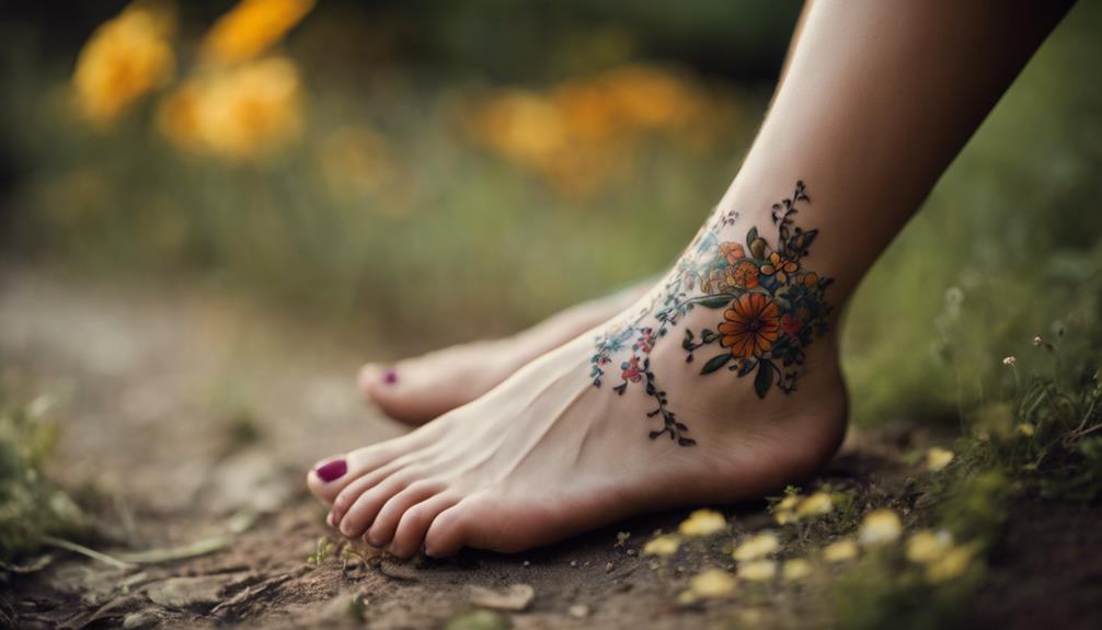 Ankle Tattoo Designs Using Delicate Flower Art - iPic.ai - Create Beautiful Ai Art or Ai Images For Free optimizing space and layout