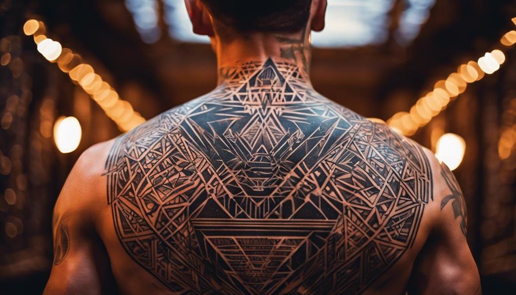 Geometric Chest Tattoos for Men With Abstract Patterns - iPic.ai - Create Beautiful Ai Art or Ai Images For Free optimizing spatial resource allocation