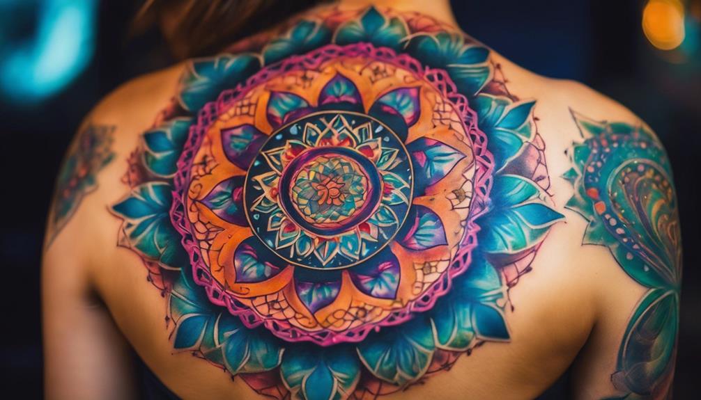 What Does My Mandala Back Tattoo Mean? - iPic.ai - Create Beautiful Ai Art or Ai Images For Free path to inner peace