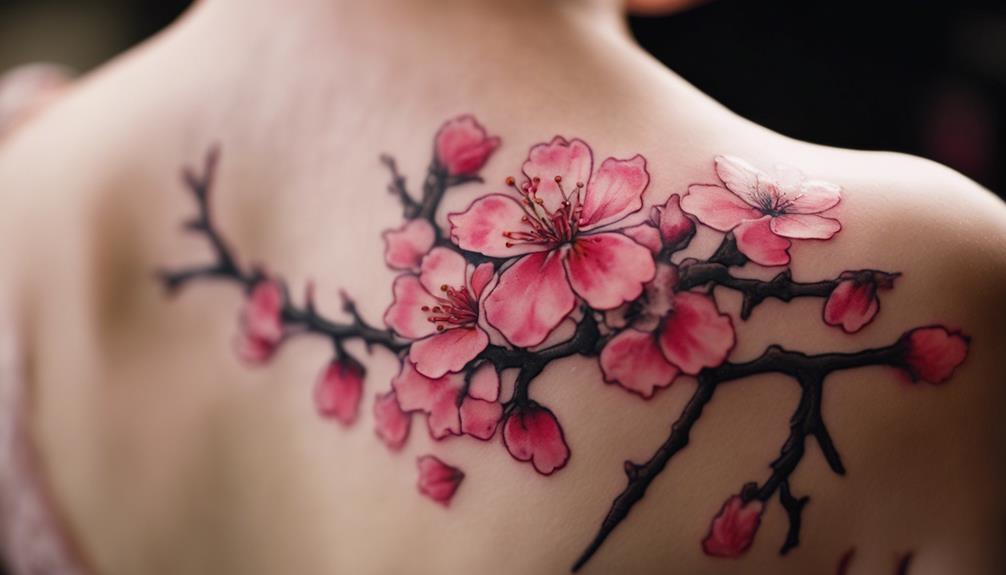 Timeless Beauty of Japanese Cherry Blossom Tattoos - iPic.ai - Create Beautiful Ai Art or Ai Images For Free proper care after use