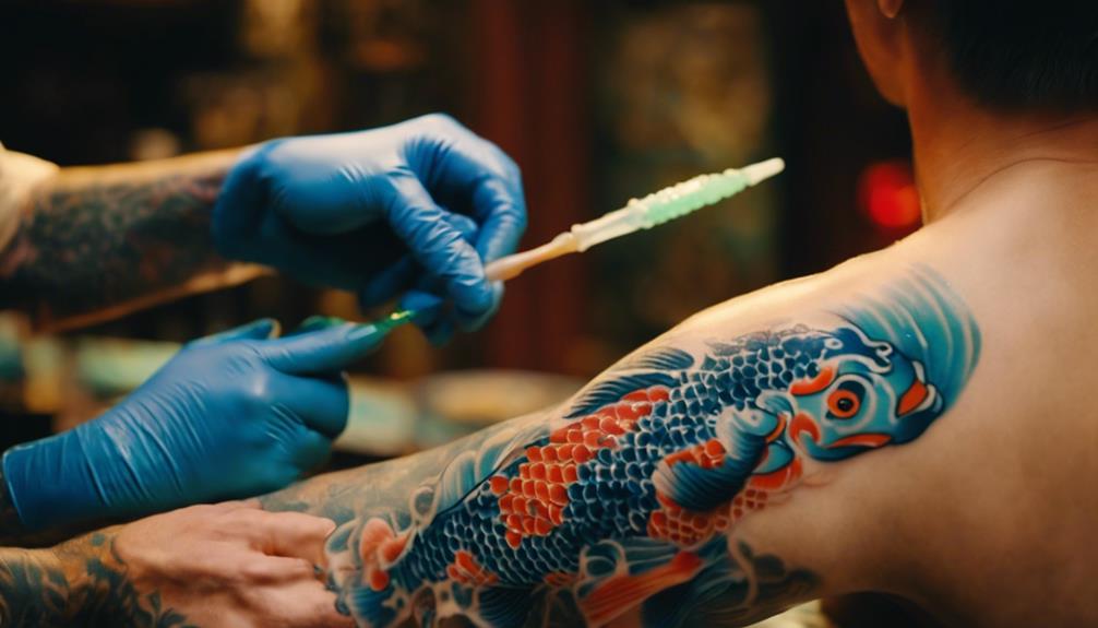 Mastering Japanese Sleeve Forearm Tattoos for Men - iPic.ai - Create Beautiful Ai Art or Ai Images For Free reducing discomfort in therapy