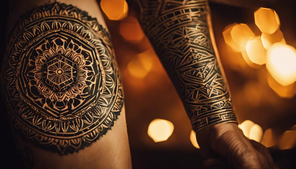 Intricate Geometric Patterns on the Inner Forearm - iPic.ai - Create Beautiful Ai Art or Ai Images For Free regular patterns in space