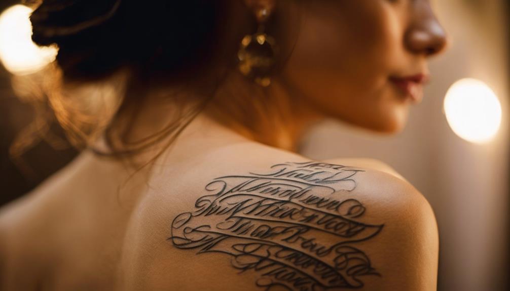 What Are the Ideal Script Tattoo Fonts? - iPic.ai - Create Beautiful Ai Art or Ai Images For Free script tattoo placement tips