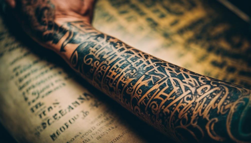 Tattoo Lettering Fonts for Beautiful Quotes - iPic.ai - Create Beautiful Ai Art or Ai Images For Free selecting optimal text size