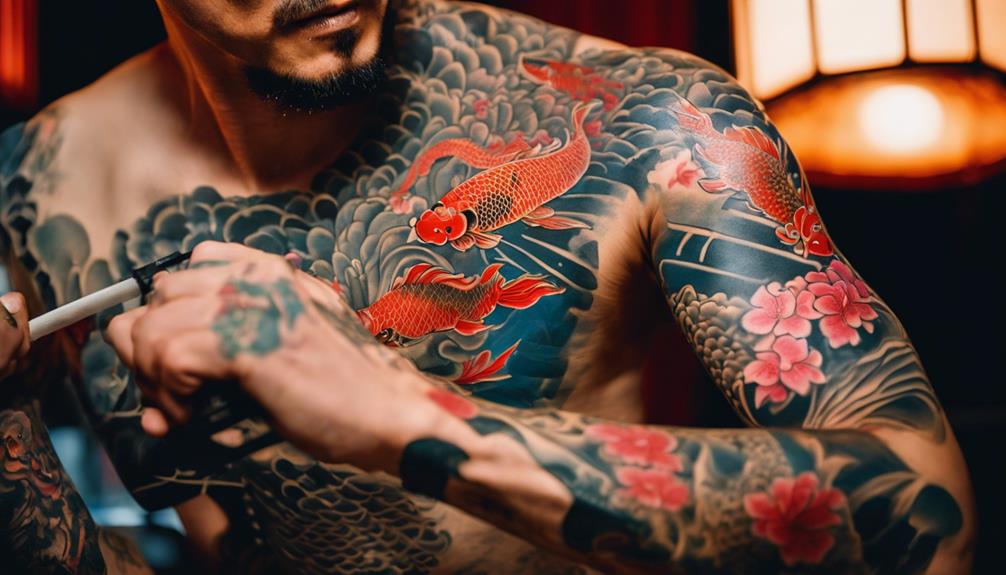Mastering Japanese Sleeve Forearm Tattoos for Men - iPic.ai - Create Beautiful Ai Art or Ai Images For Free selecting the perfect fit