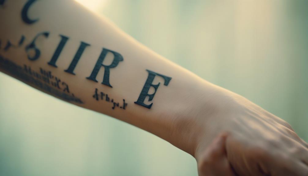 Guide to Typewriter Font Tattoo Lettering Ideas - iPic.ai - Create Beautiful Ai Art or Ai Images For Free simple vintage text style
