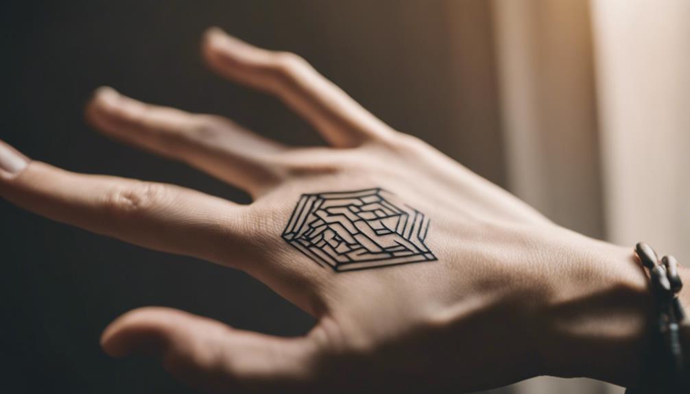 What Defines the Simplicity of a Hand Tattoo? small yet meaningful design