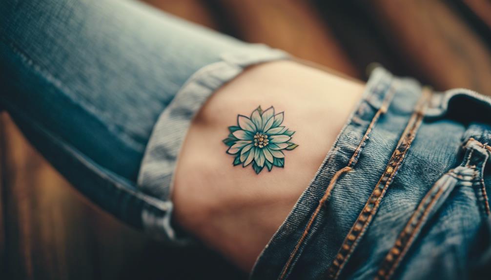 Watercolor Flower Ankle Tattoos: Why So Popular? - iPic.ai - Create Beautiful Ai Art or Ai Images For Free subtle yet bold statement