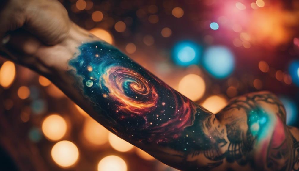 Cosmos on the Inner Forearm: A Design Guide - iPic.ai - Create Beautiful Ai Art or Ai Images For Free tattoo designs for forearm