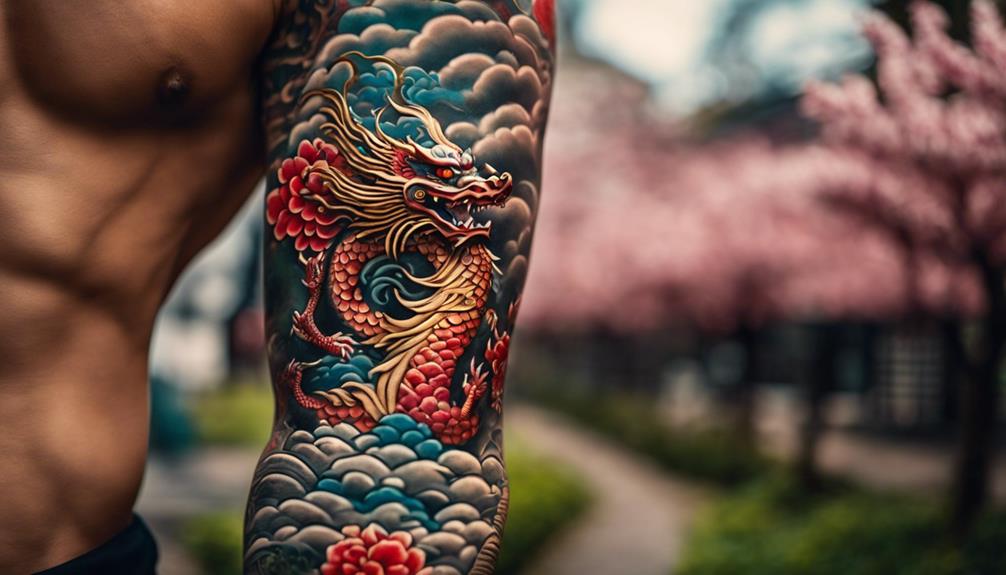 Unveiling Japanese Forearm Dragon Tattoo Artistry - iPic.ai - Create Beautiful Ai Art or Ai Images For Free traditional values of honor