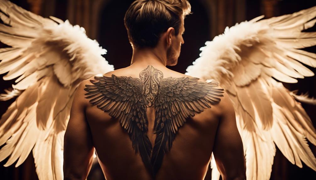 5 Best Unique Back Tattoo Designs for Men - iPic.ai - Create Beautiful Ai Art or Ai Images For Free tribute to loved ones