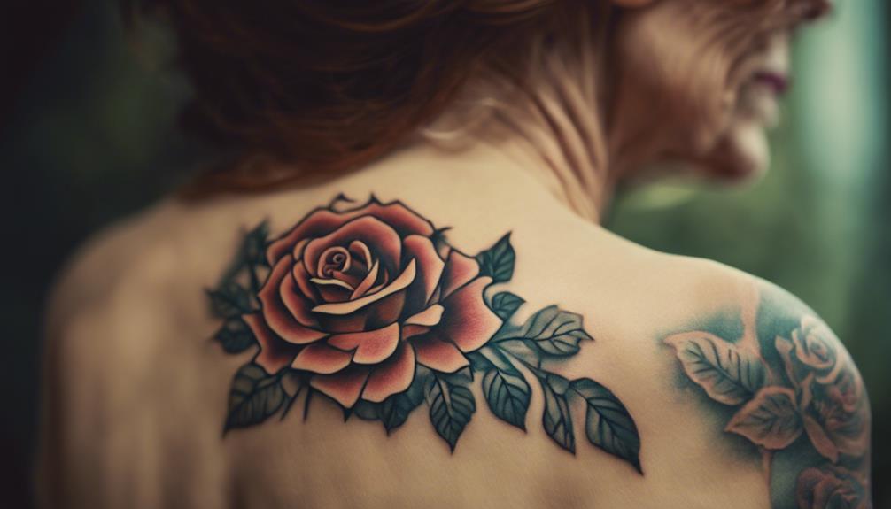 5 Best Floral Tattoo Ideas for Mature Women - iPic.ai - Create Beautiful Ai Art or Ai Images For Free types of rose tattoos