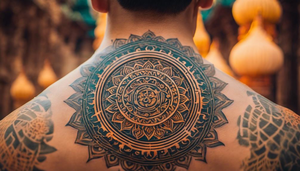 What Does My Mandala Back Tattoo Mean? - iPic.ai - Create Beautiful Ai Art or Ai Images For Free understanding of past events